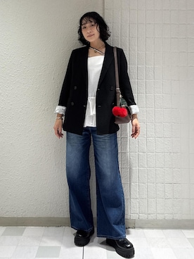 「アイテム（キーホルダー）」を使った、harunaさん（レディース・162cm・30代）の秋コーディネート
