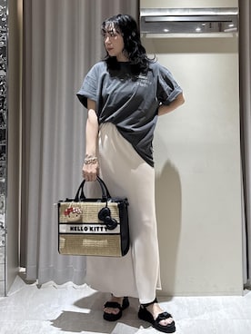 「Juze（ジュゼ）のアイテム」を使った、harunaさん（レディース・162cm）の夏コーディネート