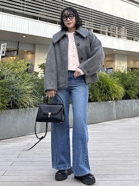 「アイテム（ブルゾン）」を使った、harunaさん（レディース・162cm・30代）の秋コーディネート