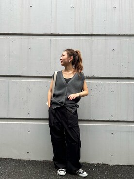 藤原麻帆さん(レディース・157cm)の夏コーディネート
