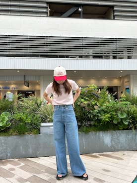 藤原麻帆さん（レディース・157cm）の夏コーディネート