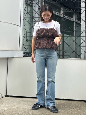 藤原麻帆さん（レディース・157cm）の夏コーディネート
