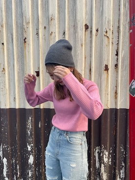 藤原麻帆さん(レディース・157cm)の冬コーディネート