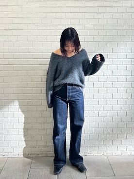 藤原麻帆さん（レディース・157cm）の冬コーディネート