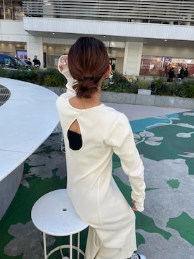 藤原麻帆さん（レディース・157cm）の春コーディネート