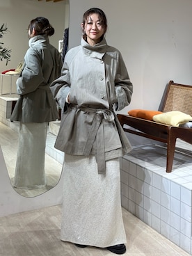 藤原麻帆さん（レディース・157cm）の冬コーディネート