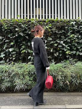 藤原麻帆さん（レディース・157cm）の冬コーディネート