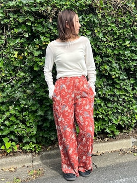 藤原麻帆さん(レディース・157cm)の夏コーディネート