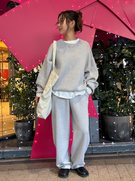 藤原麻帆さん（レディース・157cm）の冬コーディネート