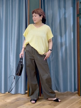 「PLAKTON（プラクトン）のアイテム」を使った、67remiさん（レディース・160cm）の夏コーディネート