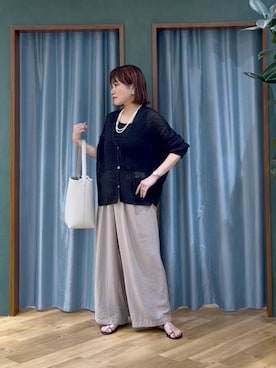 「アイテム（タンクトップ）」を使った、67remiさん（レディース・160cm）の夏コーディネート
