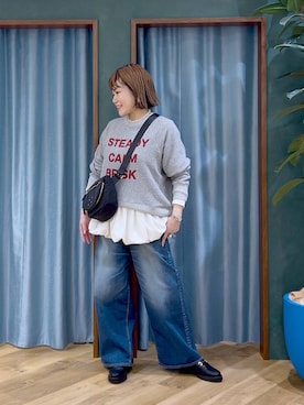 「surt（サート）のアイテム」を使った、67remiさん（レディース・160cm）の秋コーディネート