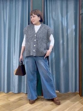 「アイテム（キーホルダー）」を使った、67remiさん（レディース・160cm）の秋コーディネート