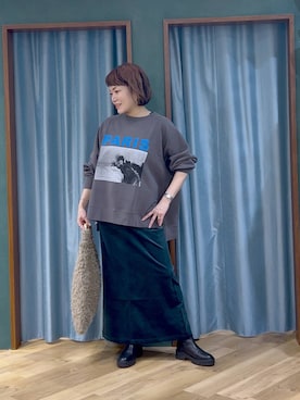 「BARNYARDSTORM（バンヤードストーム）のBARNYARDSTORM / ハイブリッドストレッチブーツ（ブーツ）」を使った、67remiさん（レディース・160cm）の秋コーディネート