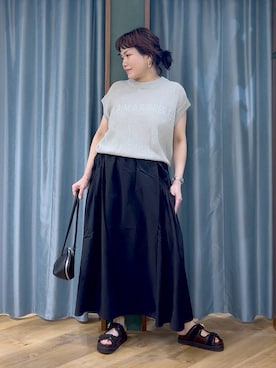 「BARNYARDSTORM（バンヤードストーム）のアイテム（トップス）」を使った、67remiさん（レディース・160cm）の春コーディネート