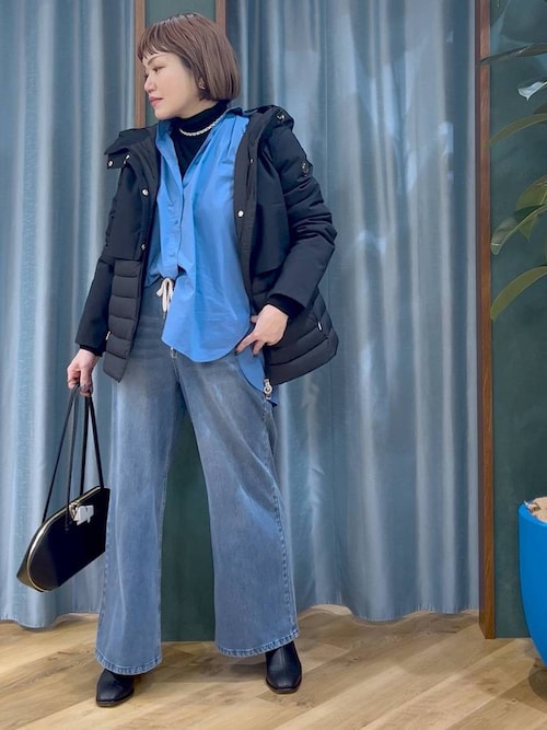 BARNYARDSTORM / ドロストワイドカットデニム【WEB限定サイズL