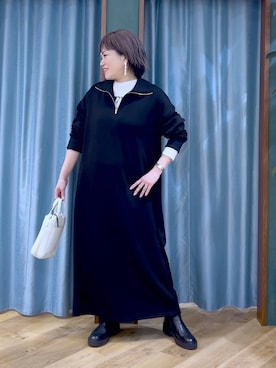 「Beau're（ヴュレ）のアイテム」を使った、67remiさん（レディース・160cm）の冬コーディネート