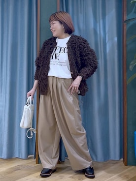 「Beau're（ヴュレ）のアイテム」を使った、67remiさん（レディース・160cm）の冬コーディネート