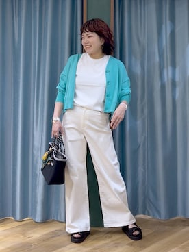 「アイテム（バングル/リストバンド、その他）」を使った、67remiさん（レディース・160cm）の春コーディネート