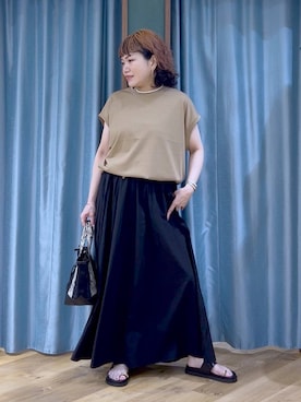 「ワントーン」｜67remiさん（レディース・160cm）の夏コーディネート