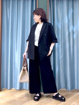 「アイテム（バングル/リストバンド、その他）」を使った、67remiさん（レディース・160cm）の春コーディネート