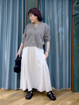 「BARNYARDSTORM（バンヤードストーム）のアイテム（トップス）」を使った、67remiさん（レディース・160cm）の春コーディネート