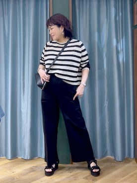 「BARNYARDSTORM（バンヤードストーム）のアイテム（パンツ）」を使った、67remiさん（レディース・160cm）の春コーディネート