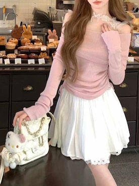「アイテム（ニット/セーター）」を使った、jasminegrandiflorumさん（レディース・160cm）の秋コーディネート
