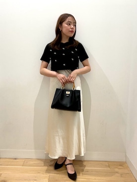 「HEYUMM（ヘユム）のアイテム」を使った、ユナさん（レディース・160cm）の秋コーディネート