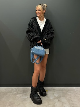 「アディダスオリジナルス」｜「アイテム（カーディガン/ボレロ）」を使った、mirikaさん（レディース・164cm）の秋コーディネート
