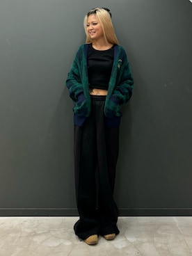 「アディダスオリジナルス」｜「アイテム（カーディガン/ボレロ）」を使った、mirikaさん（レディース・164cm）の秋コーディネート