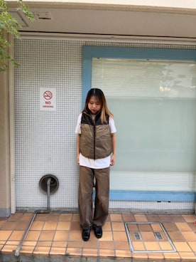 「WILD THINGS（ワイルドシングス）のアイテム（トップス）」を使った、akarionishiさん（レディース・158cm）の秋コーディネート