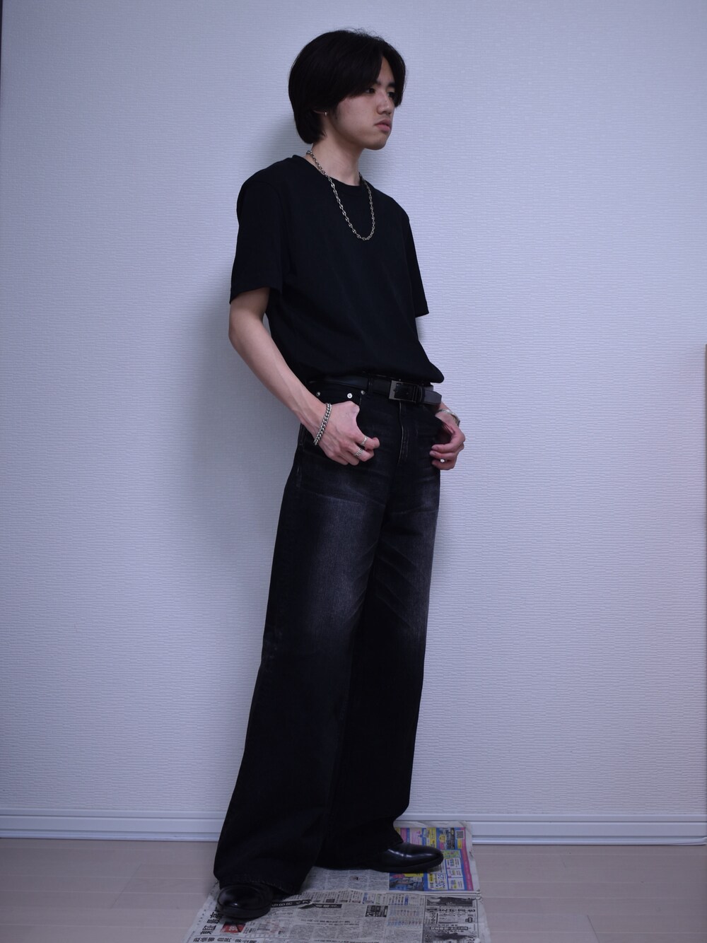 ジョンローレンスサリバン washed denim wide pants WASHED DENIM WIDE PANTS JOHN LAWRENCE SULLIVAN ジョン