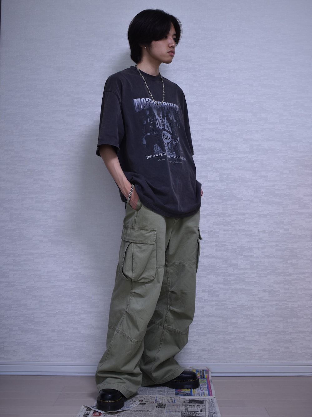 3カラーコットンワイドカーゴパンツ XXK4140【MASONPRINCE】を