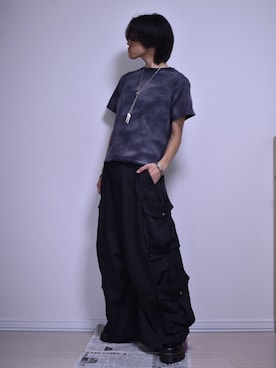 「アイテム（カーゴパンツ）」を使った、KACCHAN   さん（メンズ・178cm・20代）の夏コーディネート