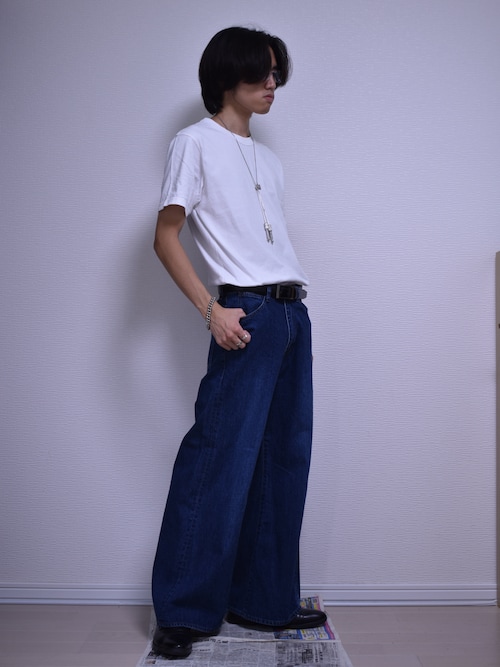 パンツ LAD MUSICIAN 12oz DENIM WIDE FLARE PANTS LAD MUSICIAN【ラッドミュージシャン】12oz FLAT DENIM WIDE FLARE