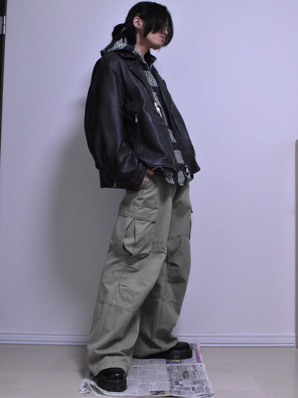 3カラーコットンワイドカーゴパンツ XXK4140【MASONPRINCE】を使った