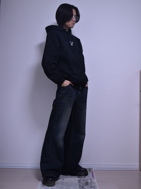 「アイテム（メガネ）」を使った、KACCHAN   さん（メンズ・178cm）の秋コーディネート