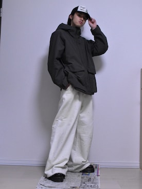 「アイテム（ダウンジャケット/コート）」を使った、KACCHAN   さん（メンズ・178cm・10代）の冬コーディネート