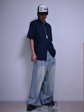 「アイテム（キャップ）」を使った、KACCHAN   さん（メンズ・178cm・10代）の夏コーディネート