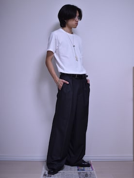「アイテム（Tシャツ/カットソー）」を使った、KACCHAN   さん（メンズ・178cm・10代）の夏コーディネート