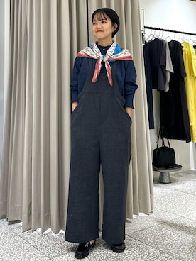 「collex（コレックス）のアイテム（オールインワン・サロペット）」を使った、yukariさん（レディース・159cm）の秋コーディネート