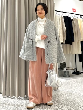 「collex（コレックス）のアイテム（その他アウター）」を使った、yukariさん（レディース・159cm）の冬コーディネート