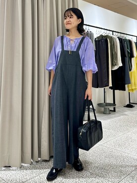 「collex（コレックス）のアイテム（オールインワン・サロペット）」を使った、yukariさん（レディース・159cm）の秋コーディネート