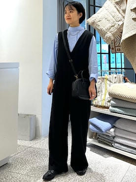 「collex（コレックス）のアイテム（オールインワン・サロペット）」を使った、yukariさん（レディース・159cm）の秋コーディネート