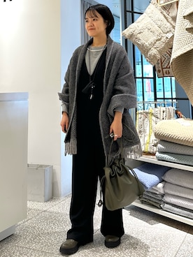 「collex（コレックス）のアイテム（オールインワン・サロペット）」を使った、yukariさん（レディース・159cm）の秋コーディネート