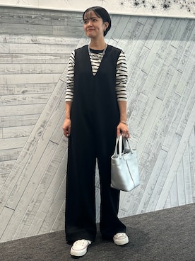 「collex（コレックス）のアイテム（オールインワン・サロペット）」を使った、yukariさん（レディース・159cm）の秋コーディネート