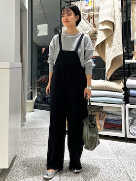 「collex（コレックス）のアイテム（オールインワン・サロペット）」を使った、yukariさん（レディース・159cm）の秋コーディネート