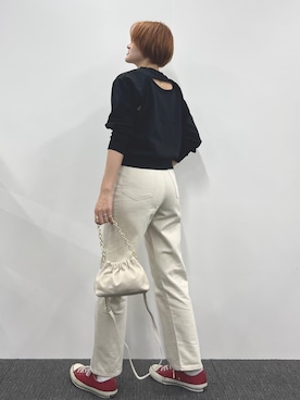 「アイテム（スウェット）」を使った、minaさん（レディース・170cm・20代）の夏コーディネート