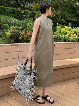 「アイテム（パンプス）」を使った、minaさん（レディース・170cm）の夏コーディネート